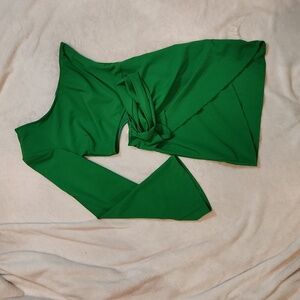 Monaco jewel green one shoulder dress